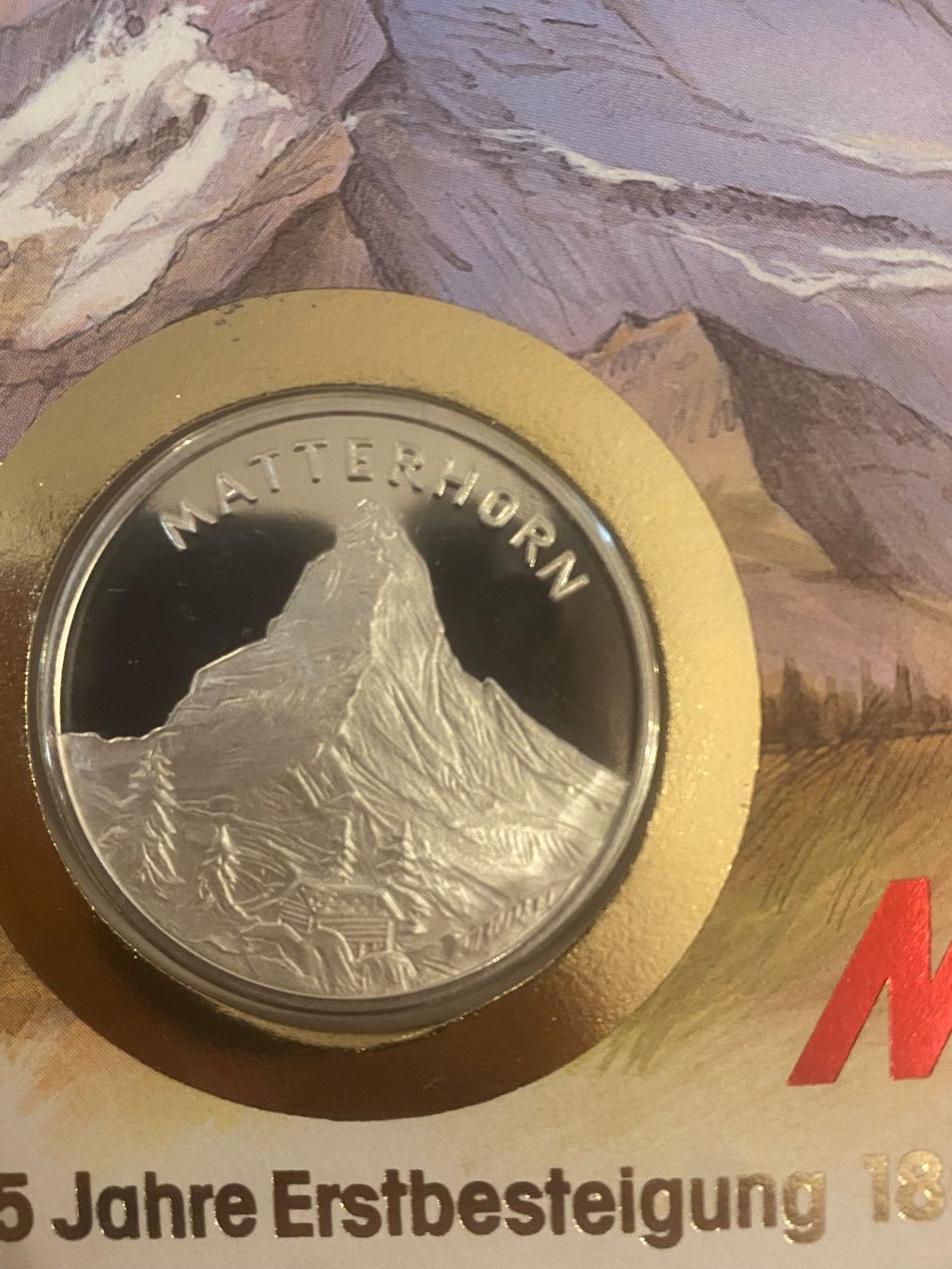 Medaglie: Numisbrief 175 Jahre Matterhorn – Nuovo e nell'imballaggio originale da Muralto venduto da Alex1912 1