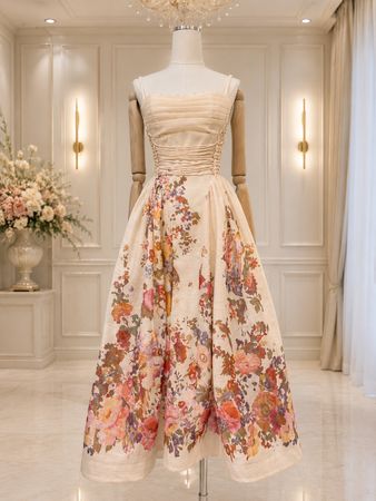 Floral Summer Midi Dress