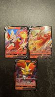 Pokemon Karten: Lohgock V, Liberlo V, Fennexis V 🔥 Set