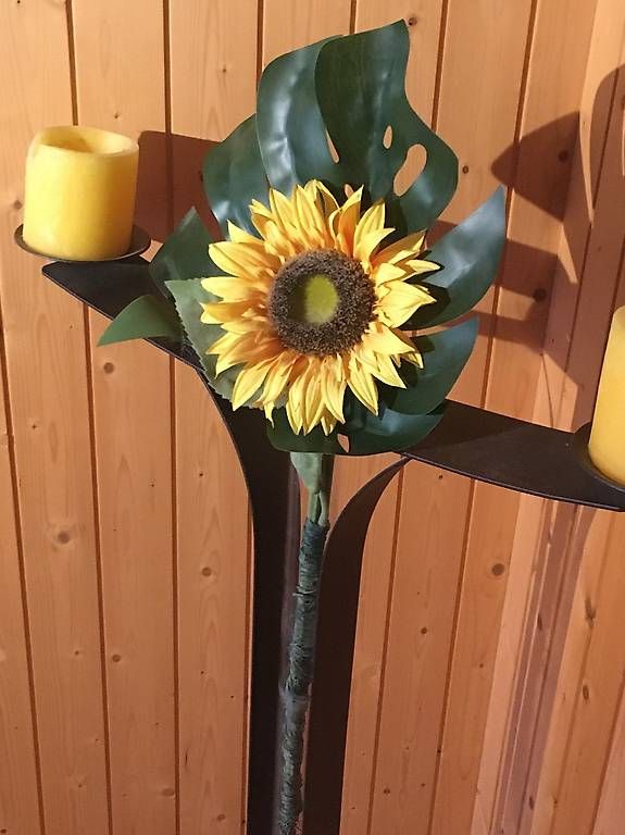 Tutte le decorazioni: Kerzenständer mit Vase – Usato da Zwischenflüh venduto da Butziwutz 1
