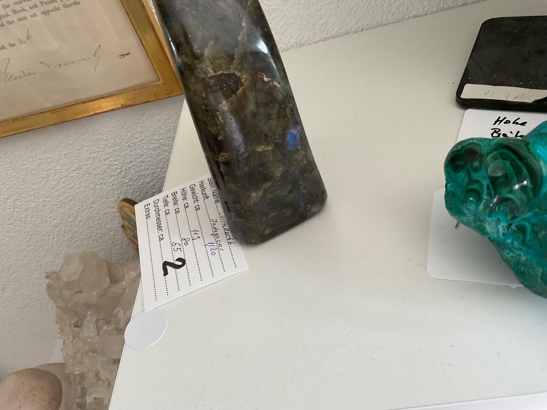 Minerali & Pietre curative: Wunderschöner Labradorit Handschmeichler, Edelstein – Nuovo (secondo la descrizione) da Gibswil venduto da MineralienJRS 3