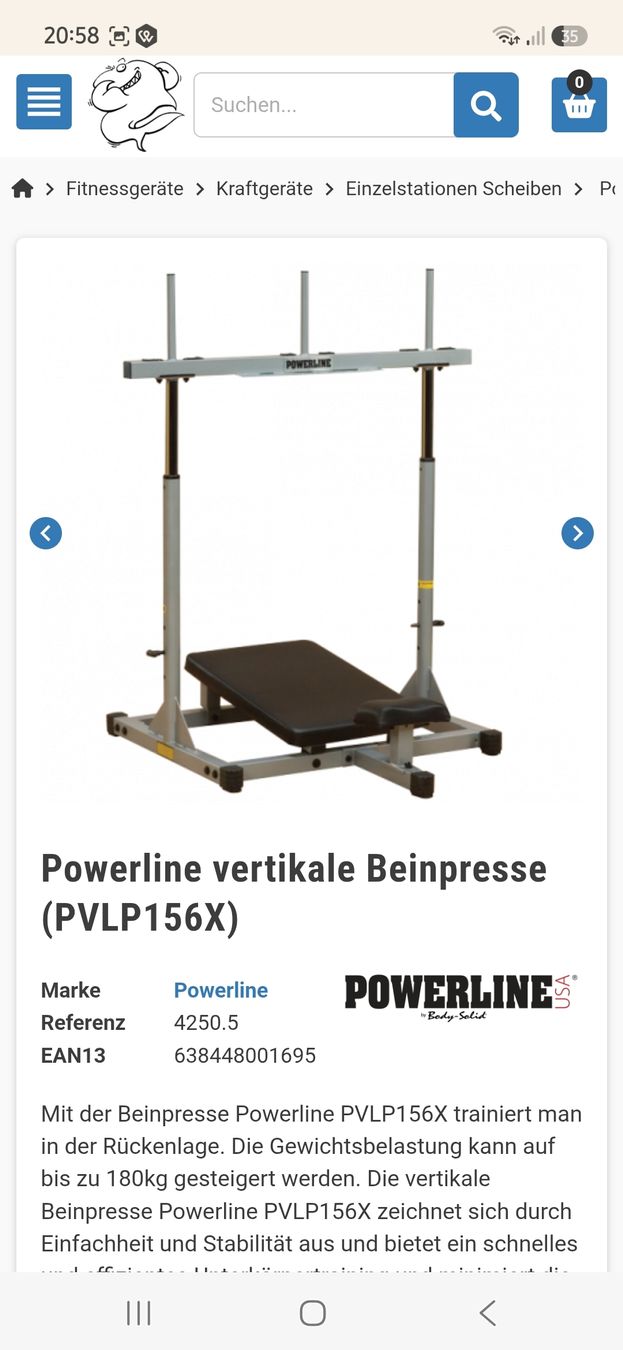 Hometrainer: Beinpresse – Usato da Basel venduto da Tassara75 1