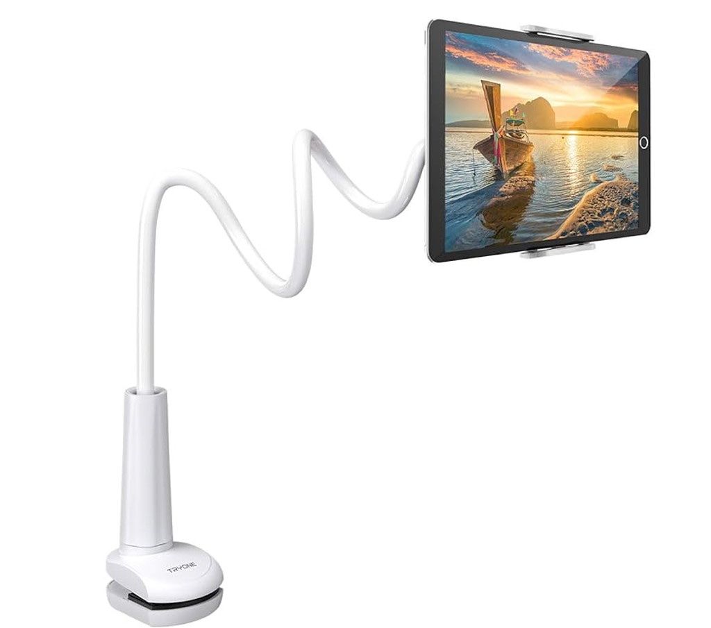 Supporti a parete: Tryone Tablet-Ständer mit Schwanenhals, 76.2cm - weiss – Nuovo e nell'imballaggio originale da Baar venduto da ralf.s