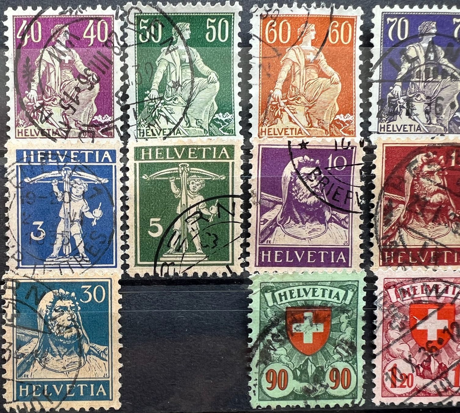 Tutti i francobolli: 1933 geriffelte Werte SBK 788.- ab günstigen 35.- – Usato da St. Gallen venduto da Cheirodon 1