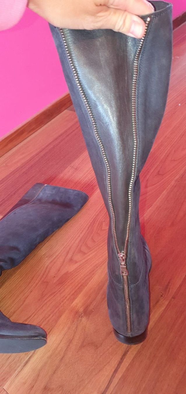 Navyboot Scarpe da donna: Bottes Navyboot en daim bleu – Usato da St-Sulpice VD venduto da juhdu 9