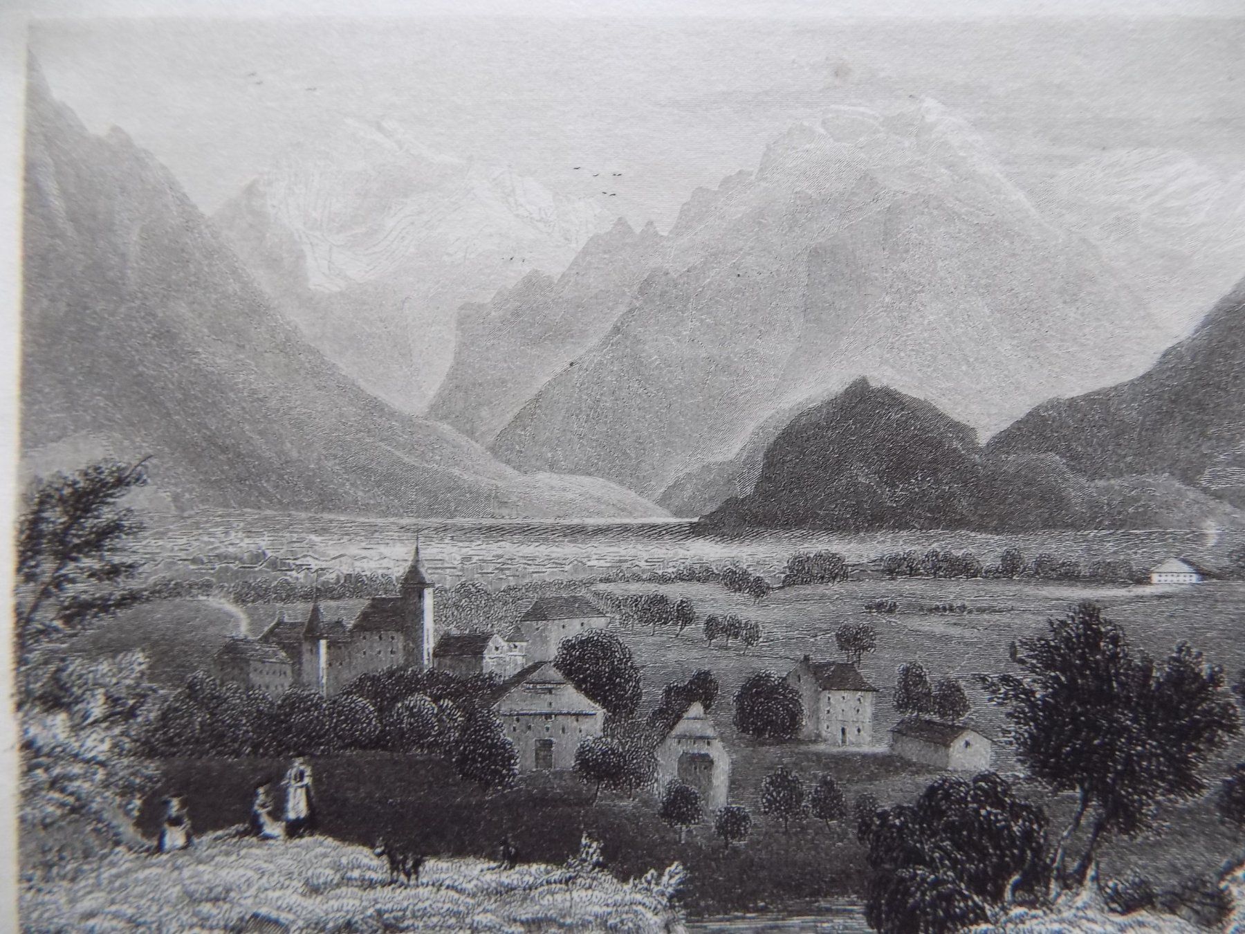 Gravures: Interlaken kleiner Stahlstich – D'occasion à Risch par Antikfee 2