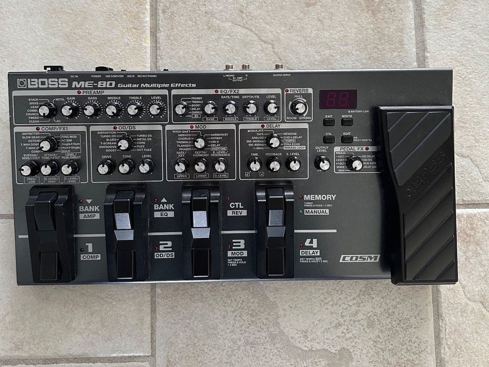 Boss ME-80 Gitarren-Multi-Effekt-Bodenpedal | Kaufen auf Ricardo