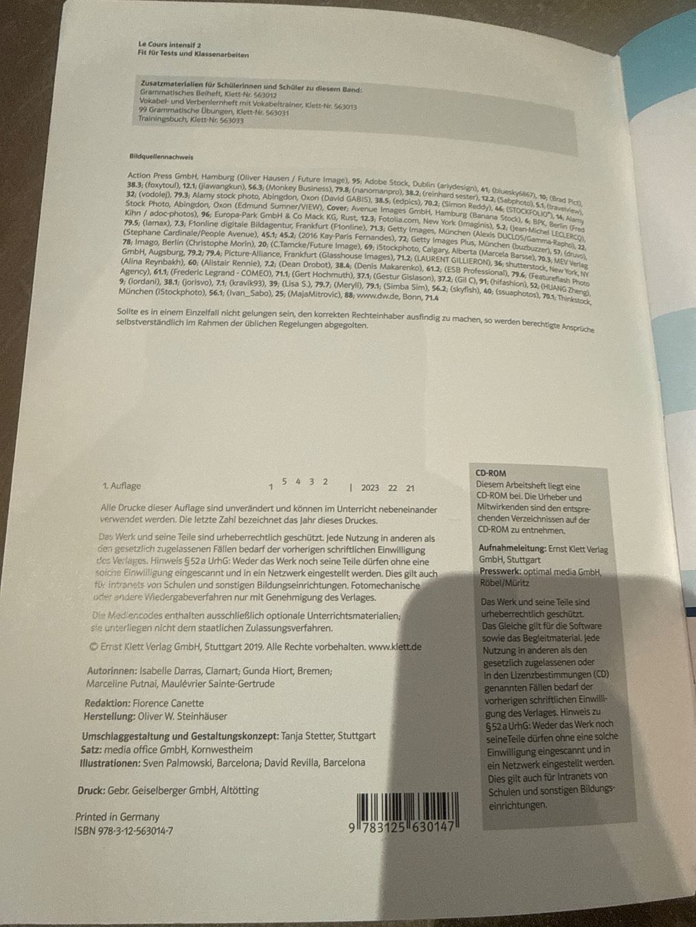 Bücher: Le Cours intensif 2 Lehrbuch. Neu! – Neu (gemäss Beschreibung) aus Schindellegi von butterfly242011 1