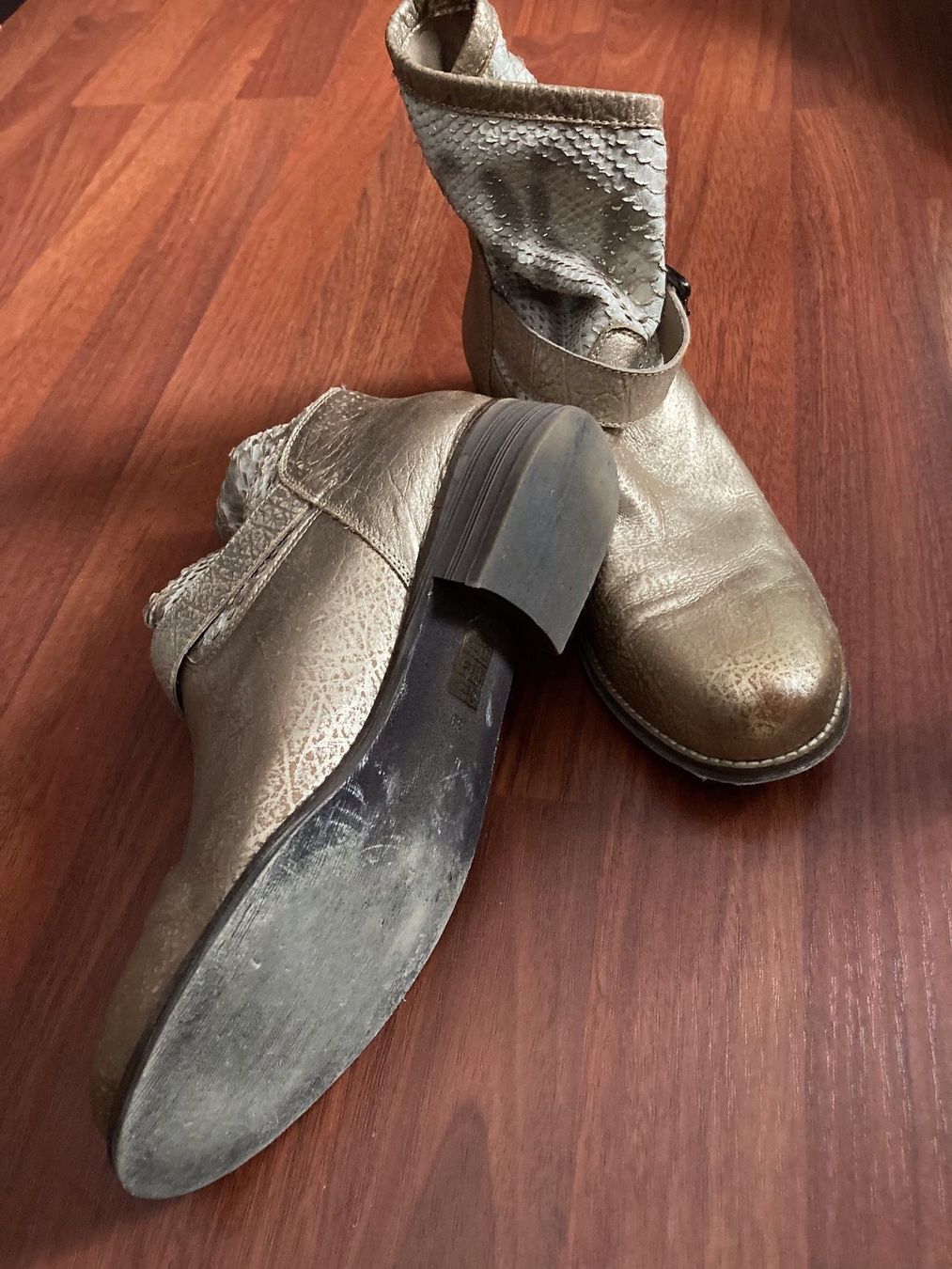Scarpe da donna: Halbschuhe Leder gold – Nuovo (secondo la descrizione) da Unterseen venduto da amj_zz7j 2