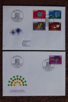 (F467) FDC 1982 + 1985: OMPI (D XII) Nr. 1 - 4, 5