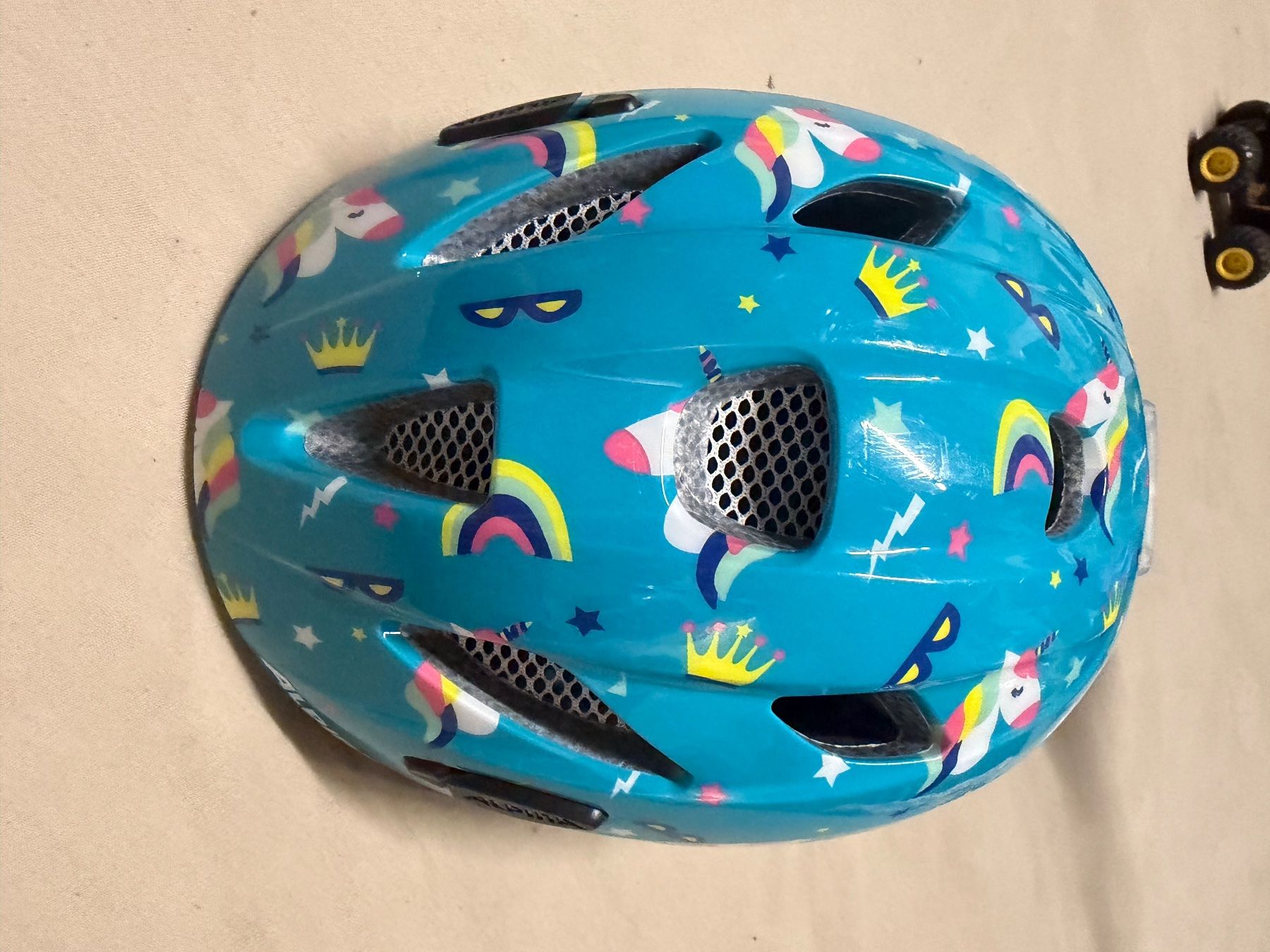 Alpina Caschi: Kinder Helm Alpina Einhorn blau – Usato da Uetendorf venduto da steinmann90 2