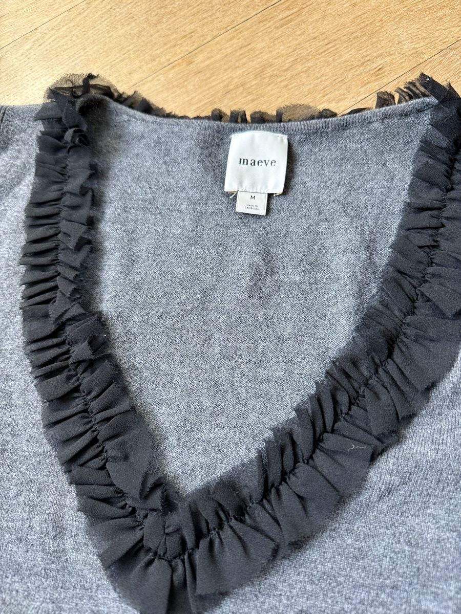 Top: Top gris Maeve – Nuovo e nell'imballaggio originale da Genève venduto da kat_ggb2 1