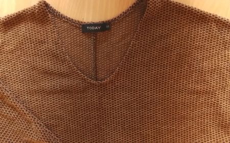 Pullover braun/schwarz Gr. S / 1x getragen