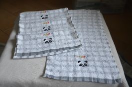 4 STUCK SERVIETTE DE BAIN  - 4X  CM 47X26 - NEU