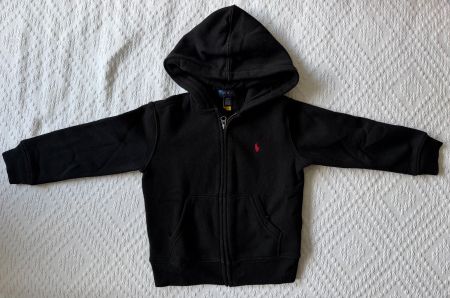 Polo Ralph Lauren Zip Hoodie Schwarz Gr. 4 Jahre Top!