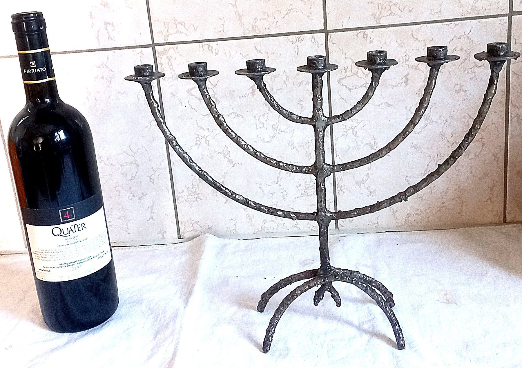 Portacandele: 7 Armiger Kerzenständer geschmiedet! – Usato da Baar venduto da 2cvbaar