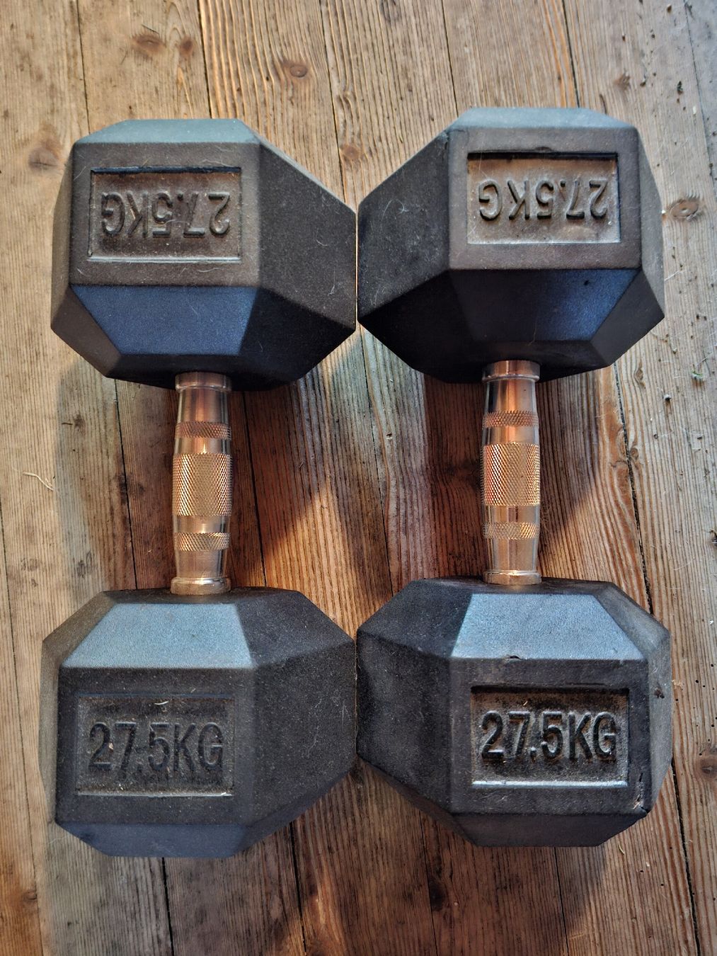 Manubri & Pesi: 2×27,5Kg Hanteln – Usato da Wolfhalden venduto da goovy