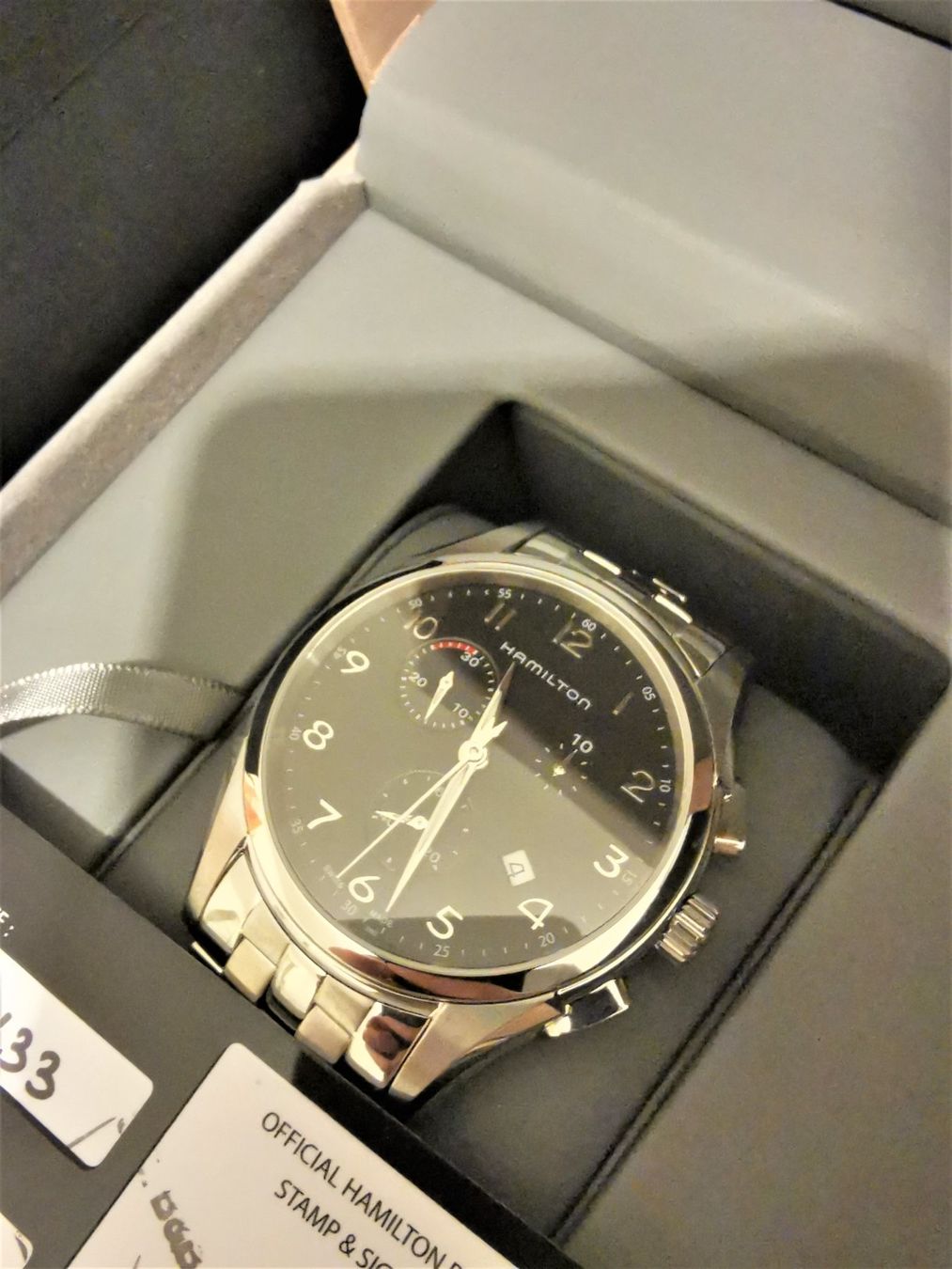 Hamilton Orologi: NEUE Hamilton Jazzmaster Thinline Quartz - H3861273 – Nuovo e nell'imballaggio originale da Baar venduto da NGA1982 2