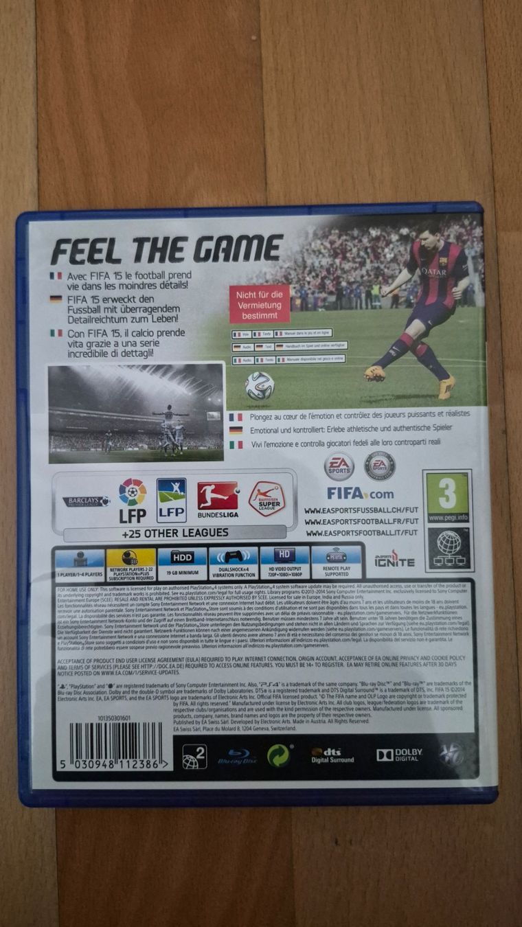 Spiele: Fifa 15 / PS4 – Gebraucht aus Moudon von Chankunchan 1