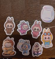 Stickers Labubu from Japan - lot 8 pcs / kawaii stickers
