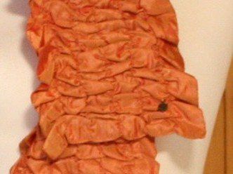 Foulard & Sciarpe: Schal gerafft elastisch orange – Usato da Flüelen venduto da Diversicum-Vintage 2