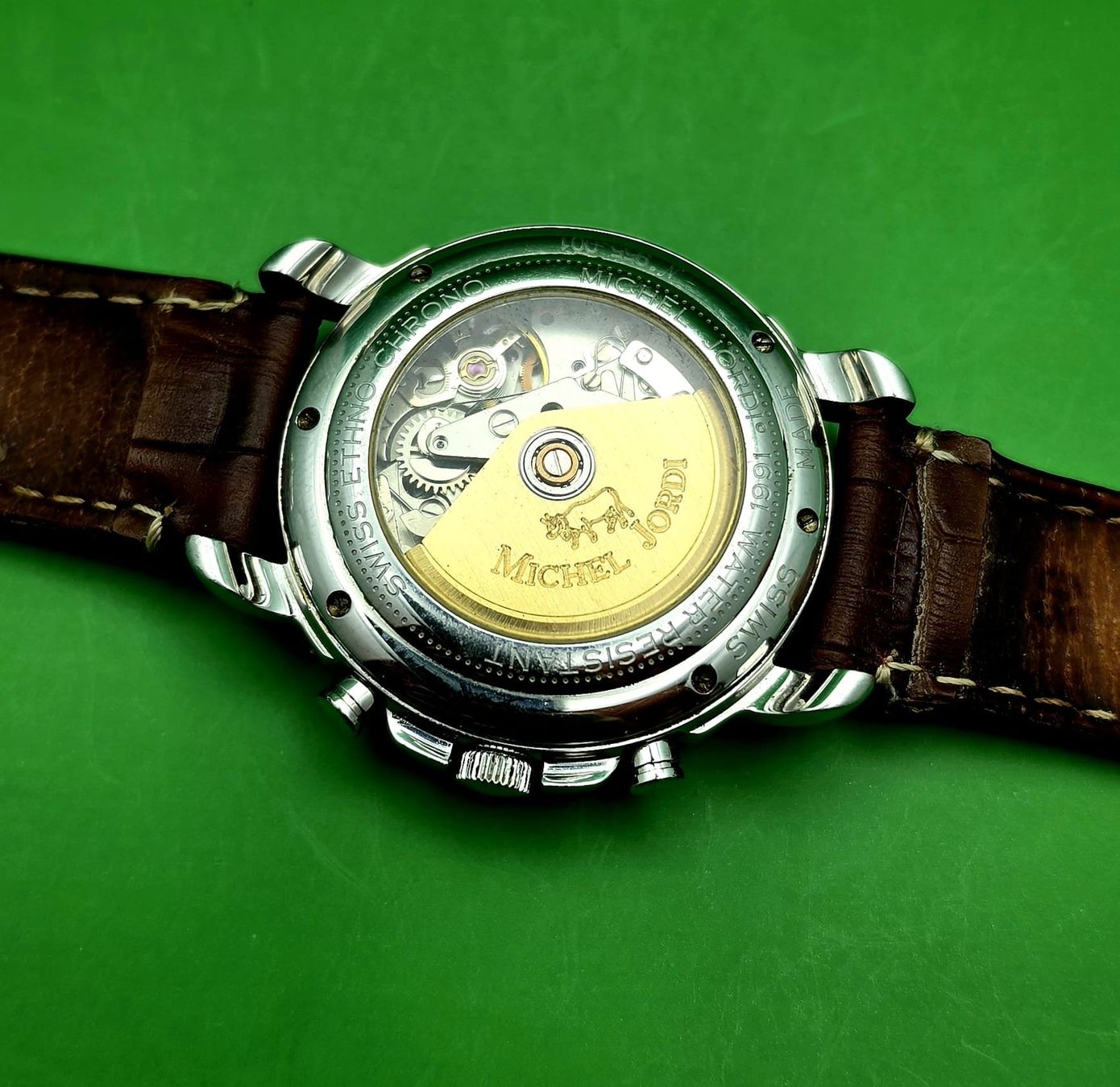 Valjoux Orologi: MICHEL JORDI ETHNO CHRONOGRAPH DATE AUTOMATIC VALJOUX – Usato da Neftenbach venduto da Taschen-Uhren 2
