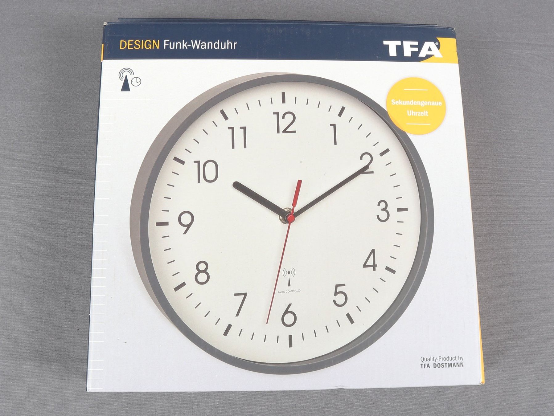 Orologi da terra & Orologi da parete: TFA DESIGN Funk-Wanduhr – Nuovo (secondo la descrizione) da Steinen venduto da Restwert_Steinen 2