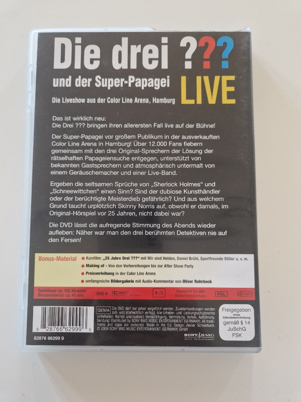 Alle DVDs: Die drei ??? und der Super-Papagei LIVE – Gebraucht aus Emmenbrücke von alexa1983 1
