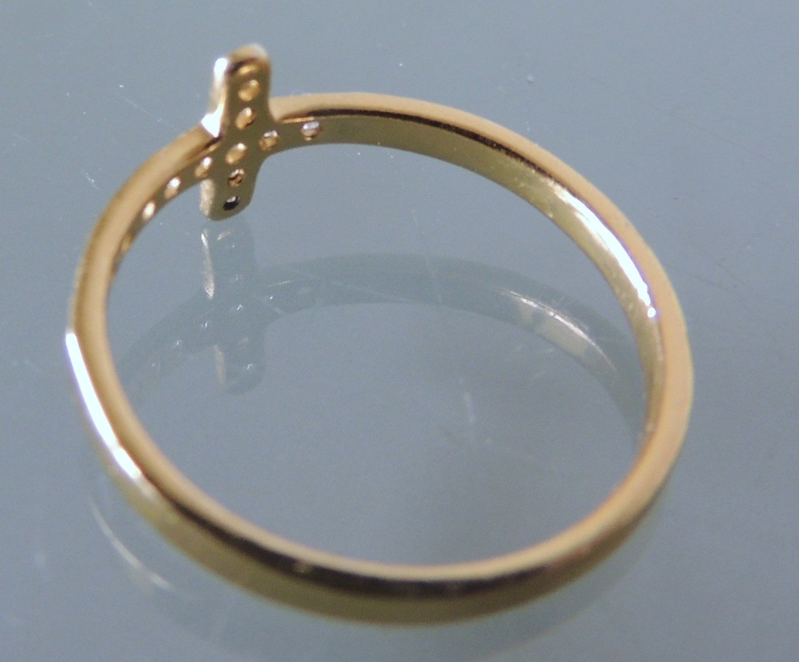Pompidou Anelli: POMPIDOU vergoldeter Silber 925 Fingerring Gr. 52 – Usato da Waldenburg venduto da schaller707 4
