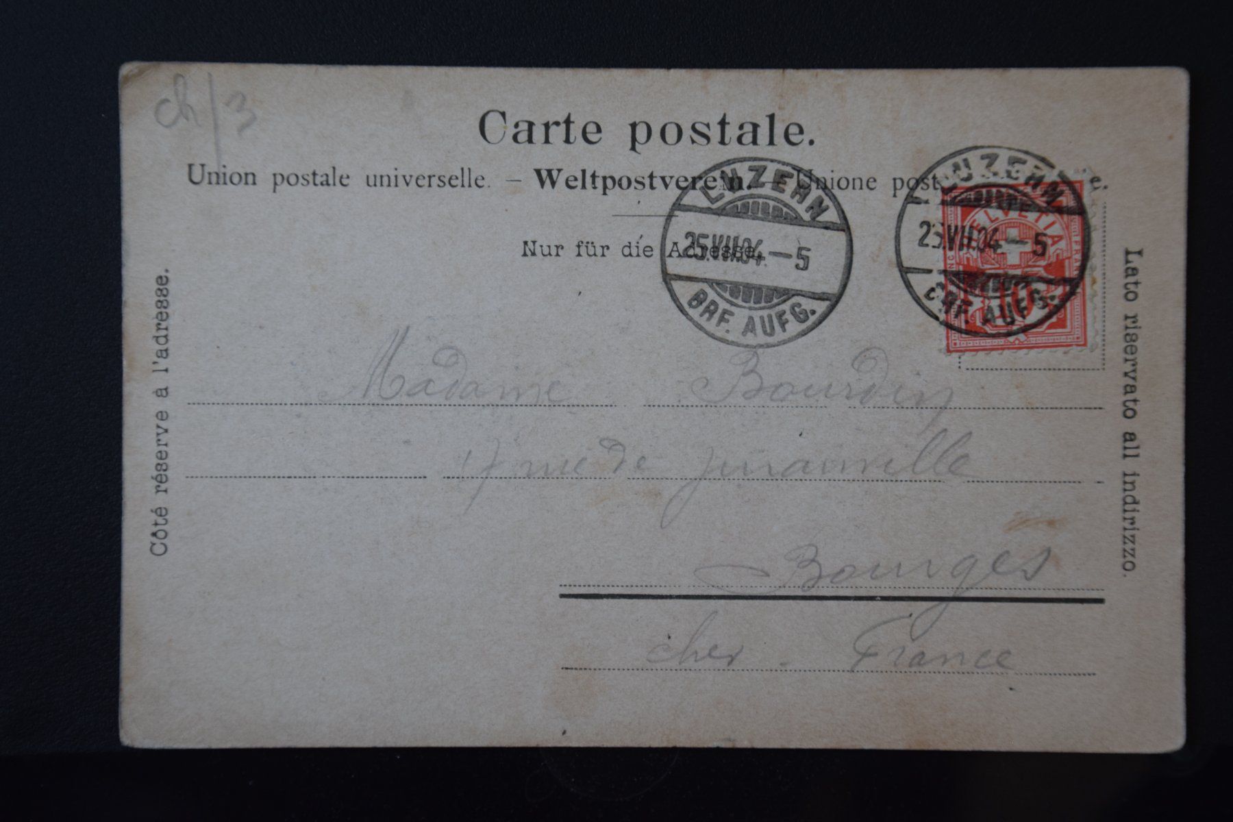 Cartoline postali: AK Luzern, Hofkirche 1904 – Usato da Luzern venduto da CH2018 1