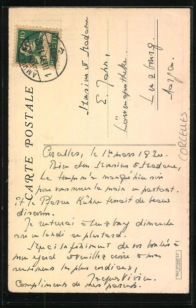 Cartes postales: Corcelles, Le Temple et sa Cure – D'occasion à Berlin par bartko-reher 1