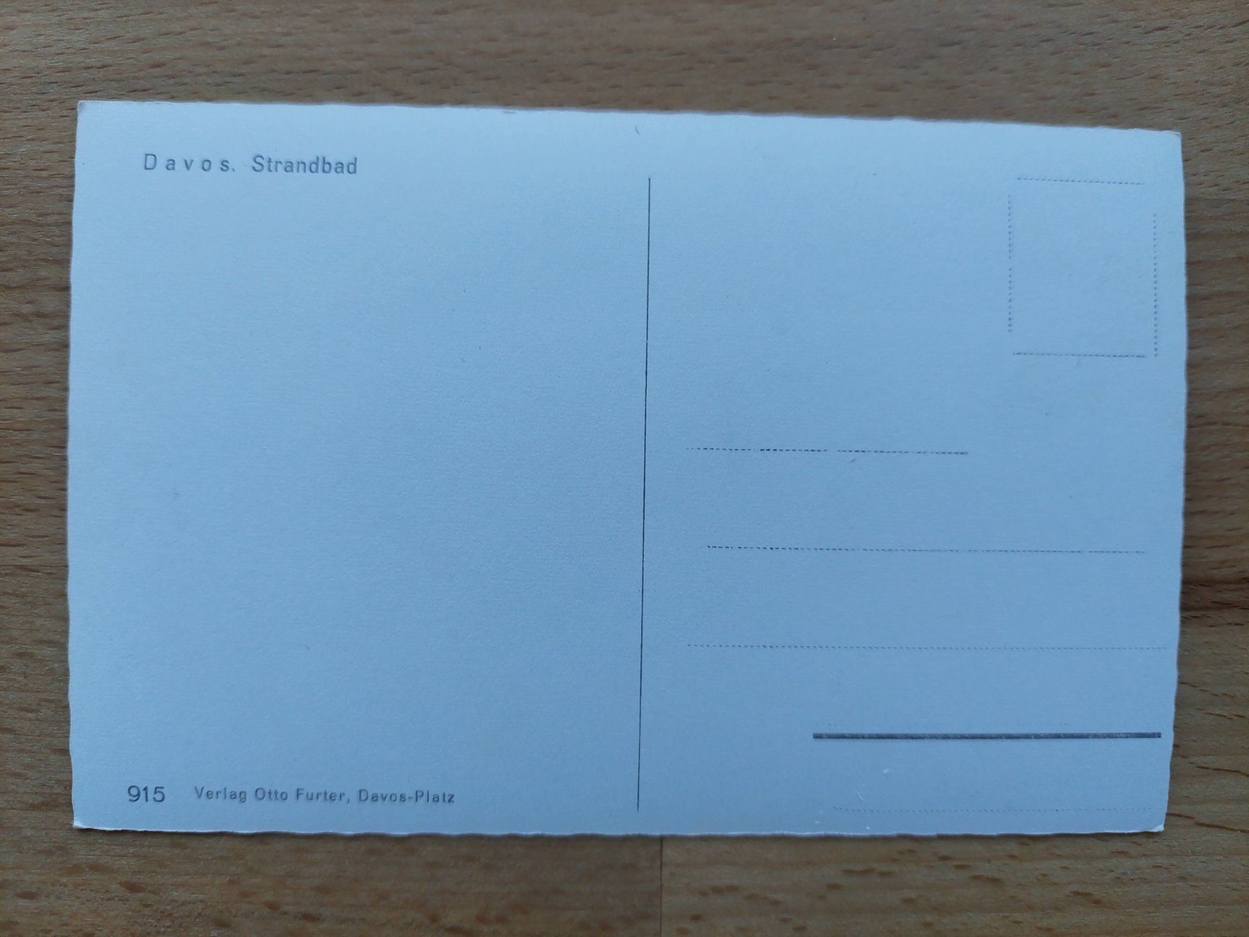 Cartoline postali: AK Davos Strandbad – Usato da Obfelden venduto da Foto_Bild_Kunst_Buch 1