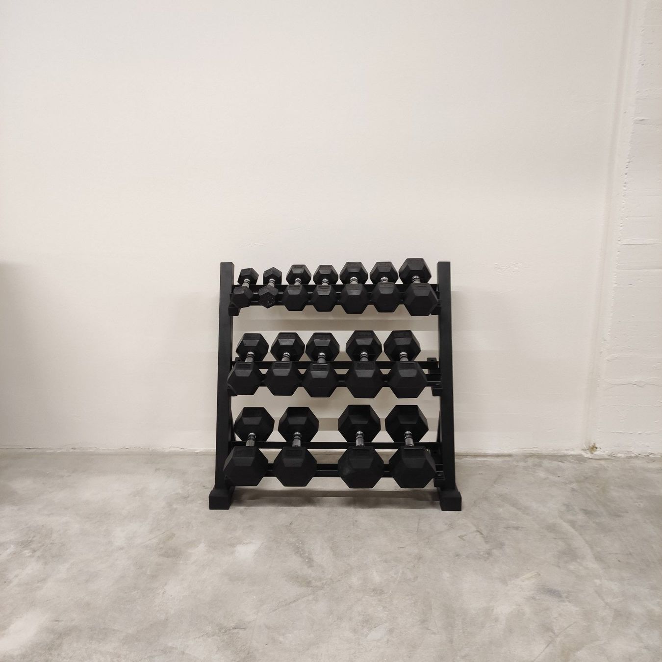 Manubri & Pesi: Hexagon Dumbbells Set 2x2.5-20kg/Rack – Nuovo e nell'imballaggio originale da Volketswil venduto da Fsladek