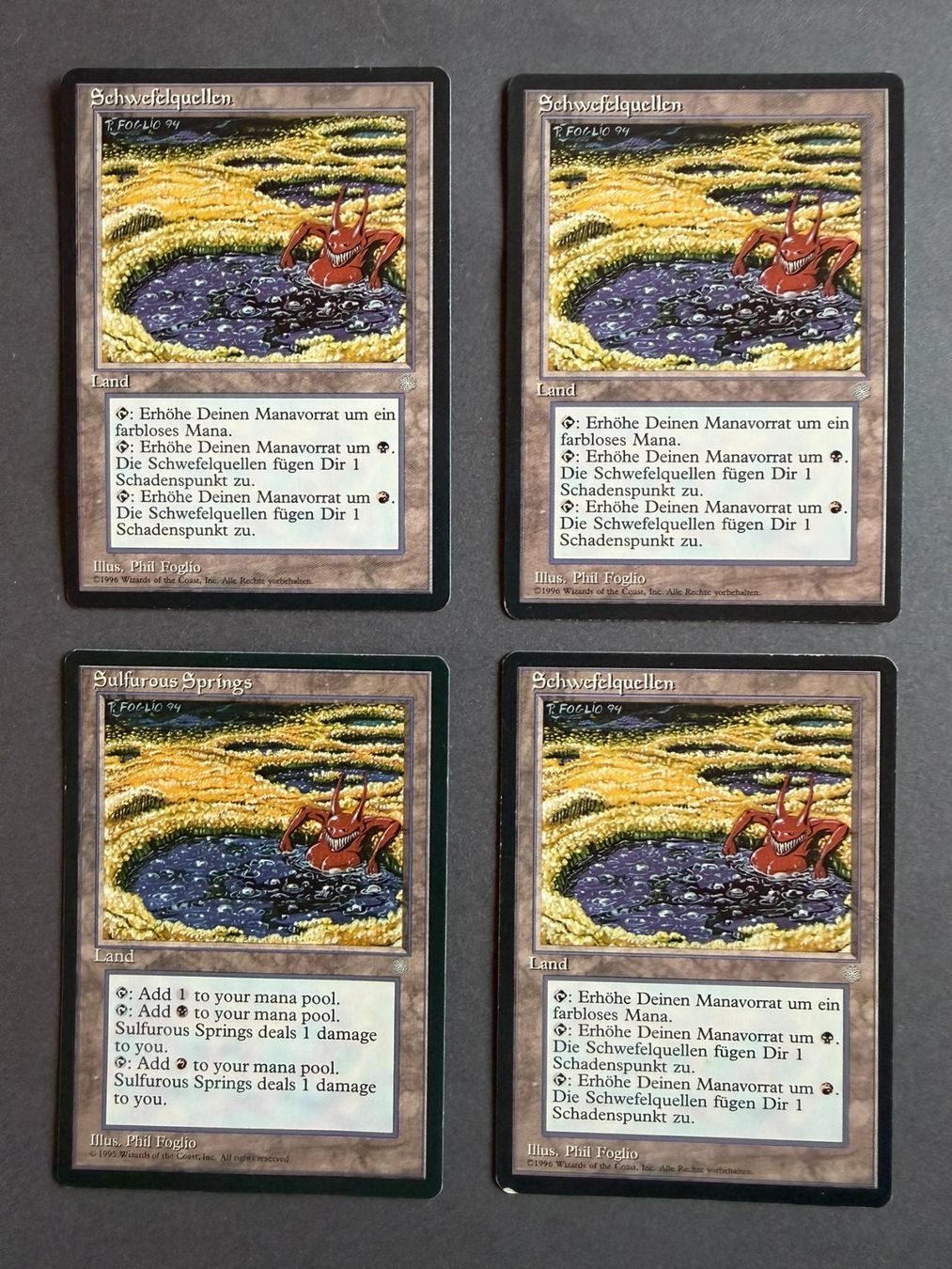 Magic The Gathering Carte collezionabili: 4x Schwefelquellen  // Ice Age // Eiszeit // Magic – Usato da Binz venduto da Tempelritter