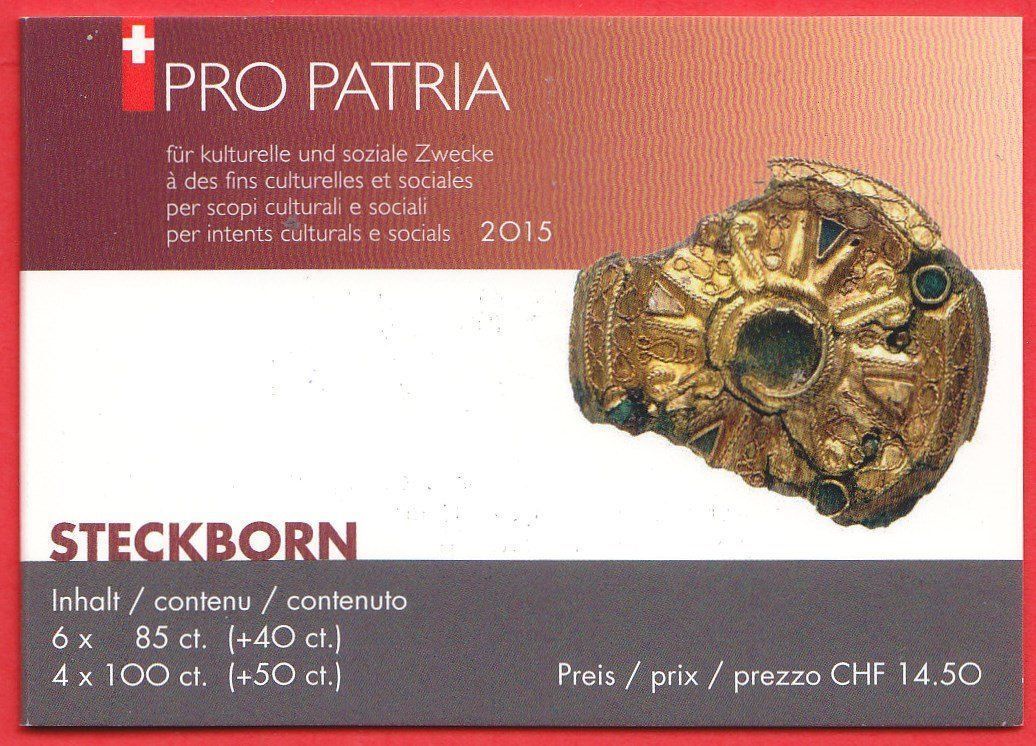 Tutti i francobolli: 2015  Marken Heft  Pro Patria  ** Postfrisch ** – Nuovo (secondo la descrizione) da Adliswil venduto da Aenti