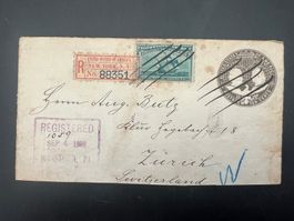 Uralt Brief 1893 Lancaster    USA-Schweiz   (G933)