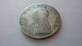Uralte Silbermünze aus Frankreich : ECU Ludwig XV1726, schön