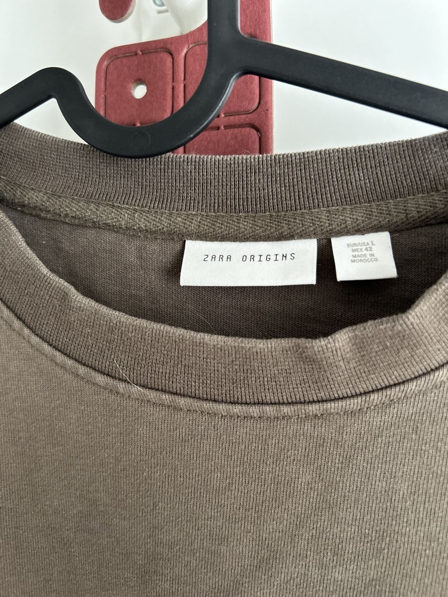 Zara T-shirt: Braune Basic T-Shirt Grösse L – Usato da Bülach venduto da INO_ 1