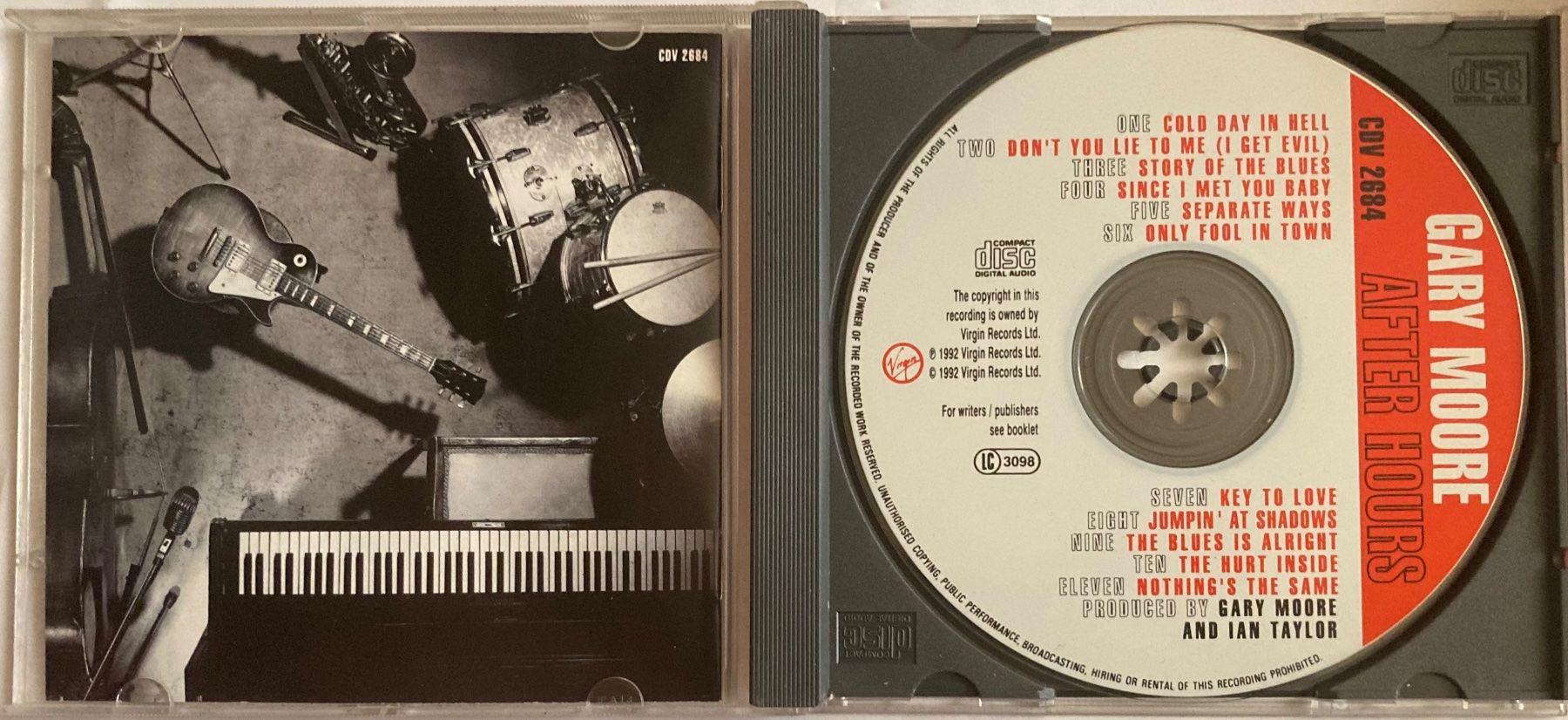 CD: GARY MOORE - AFTER HOURS – Usato da Poliez-Pittet venduto da Newtown-Records 2