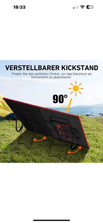 Dispositivi a energia solare: Faltbares Solarpanel, ideal fürs Camping! Neuwertig! – Nuovo e nell'imballaggio originale da Basel venduto da saly06 6