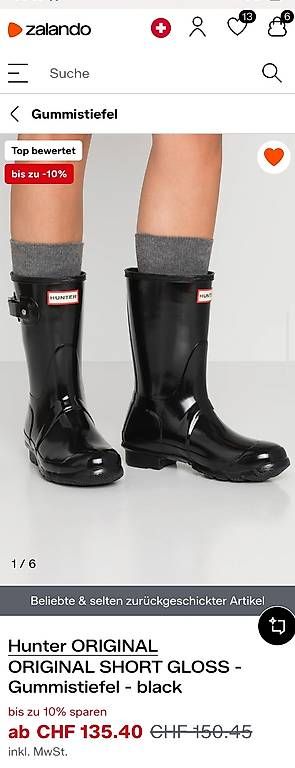 Hunter Scarpe da donna: HUNTER Regenstiefel 39 NEU! – Nuovo e nell'imballaggio originale da Oppligen venduto da Minky 1