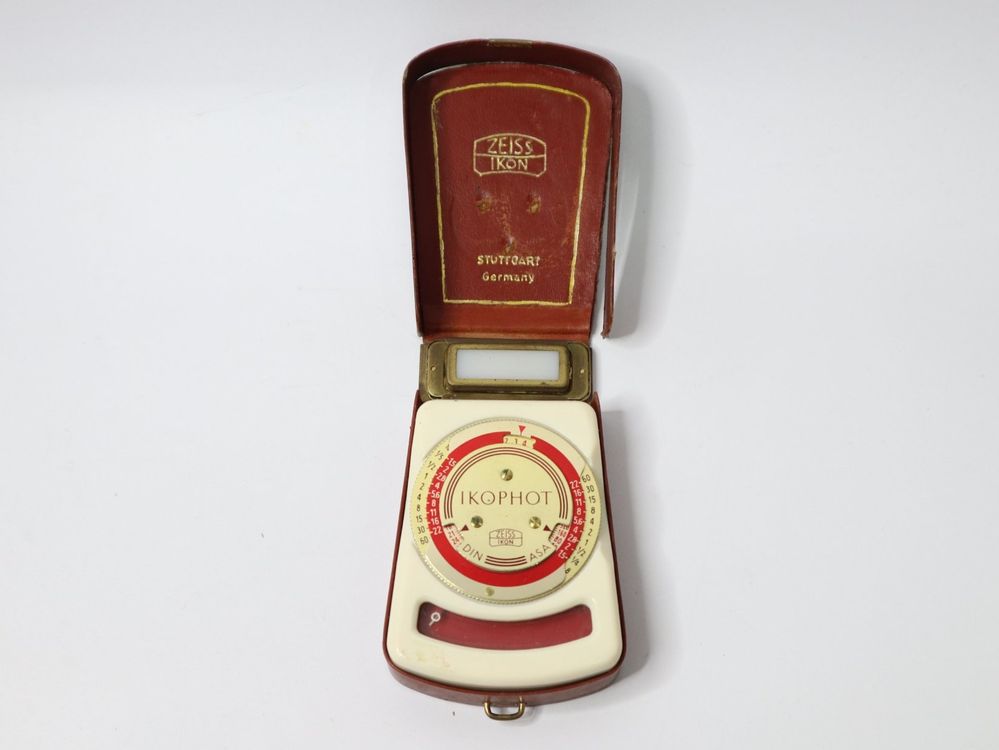 IKOPHOT ZEISS IKON Posemètre Cellule Ancienne avec étui et chaîne