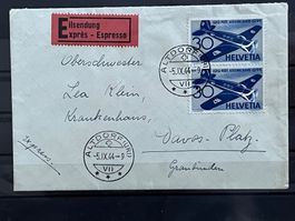 Eilsendung Altdorf - Davos Platz 1944