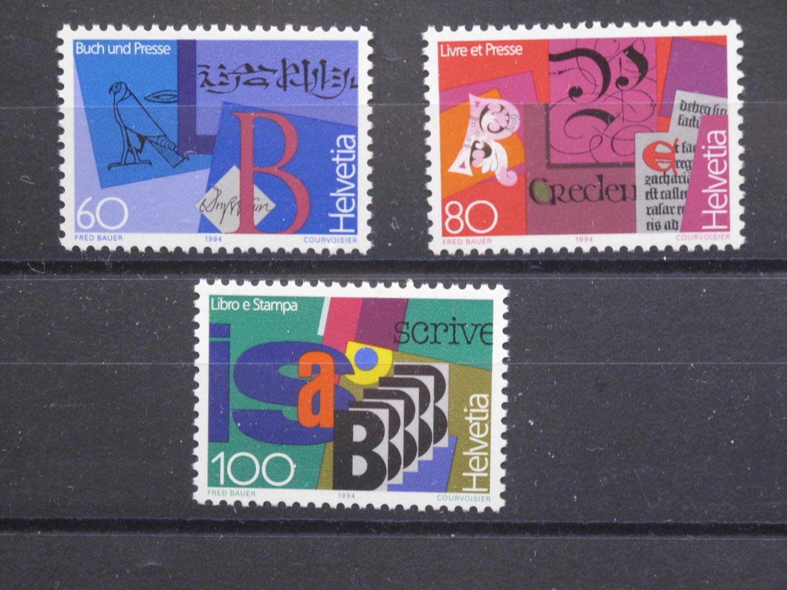 Tutti i francobolli: CH 1994 Buch und Presse ** – Usato da Wil SG venduto da fva01