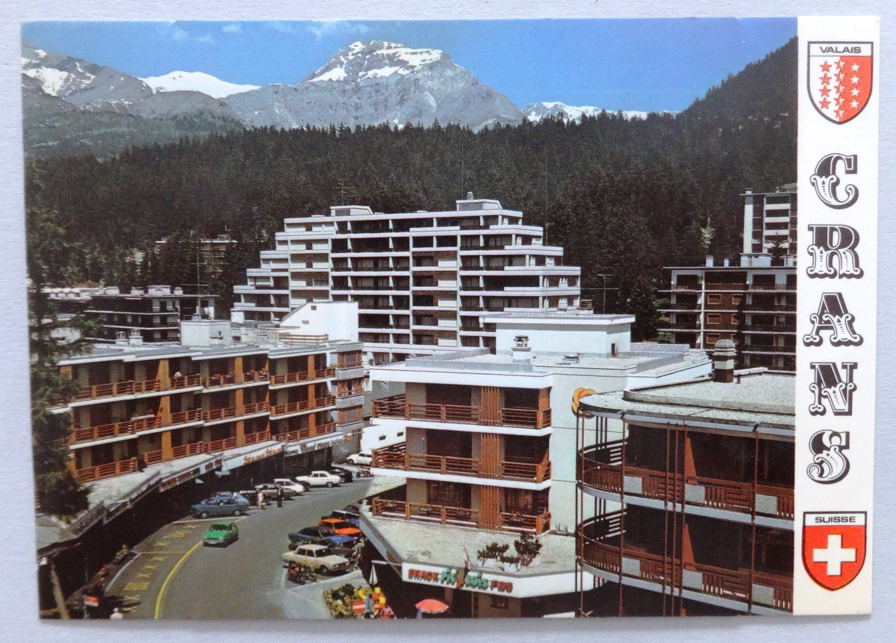 Cartoline postali: Crans-Montana, Le centre de la station – Usato da Fétigny venduto da Billy2miny