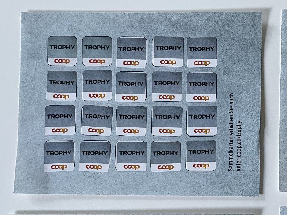 Coop Timbres & points: 3 volle Trophy-Karten – Neuf (Voir description) à Basel par Norman.Ott