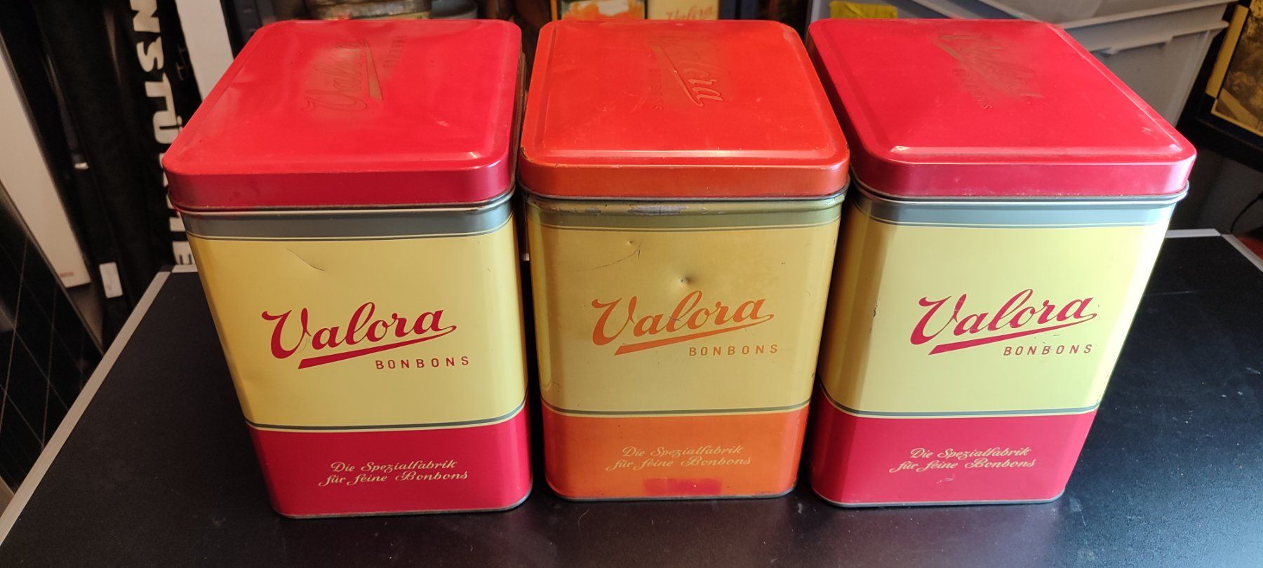 Barattoli: Wunderschönes altes Blechsdose Trio valora – Usato da Gelterkinden venduto da MYSTOREFORYOU4460 2