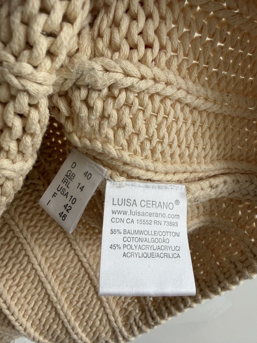 Luisa Cerano T-Shirts: Luisa Cerano Strickpullover Kurzarm Creme – Gebraucht aus Winterthur von marisole4 3