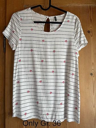 Bluse mit Herzen, Gr. 36