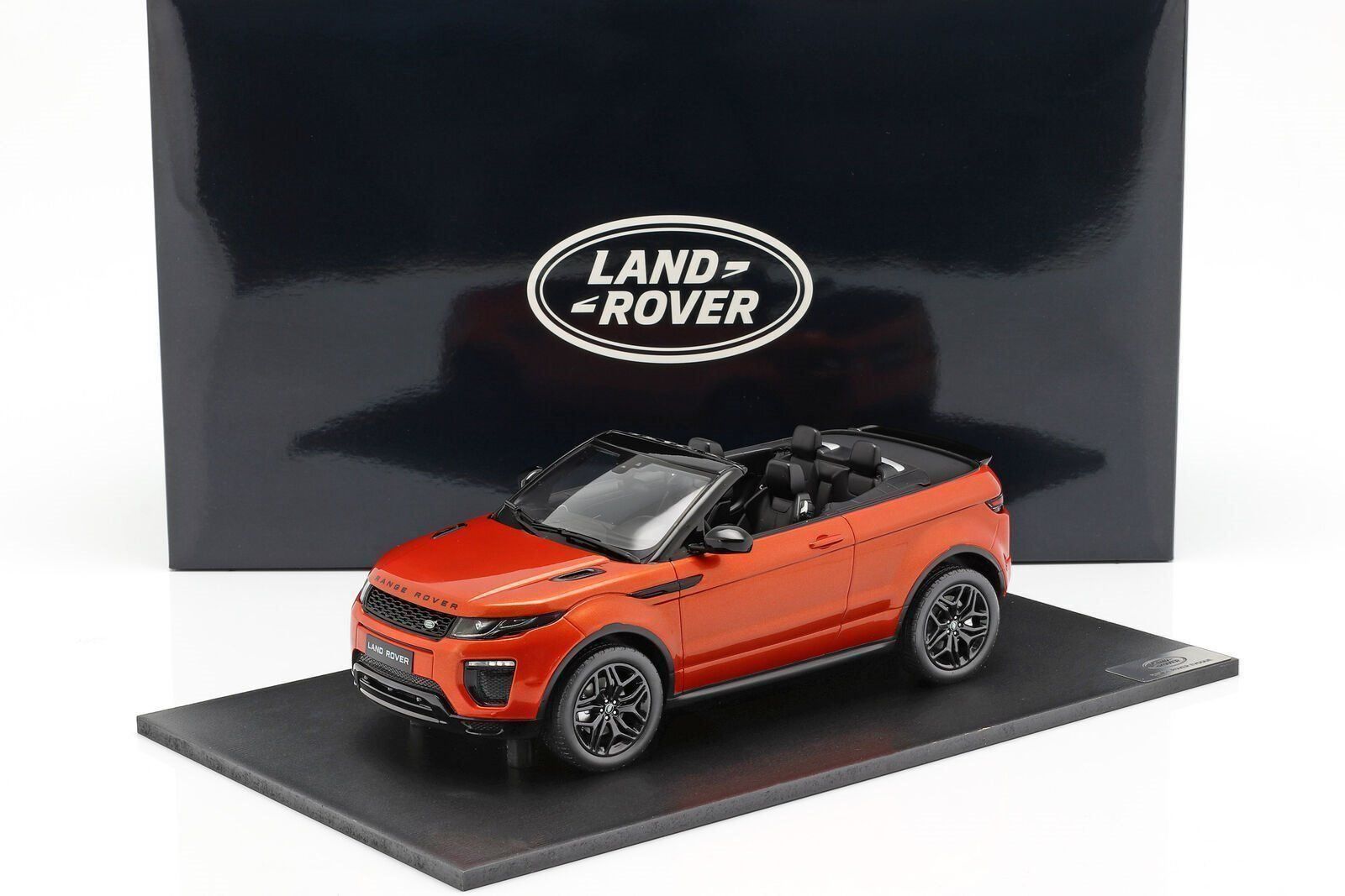 Land Rover Modellini d'auto: Range Rover Evoque Convertible 2016-2019 orange met. / – Nuovo e nell'imballaggio originale da Gerlafingen venduto da espero88